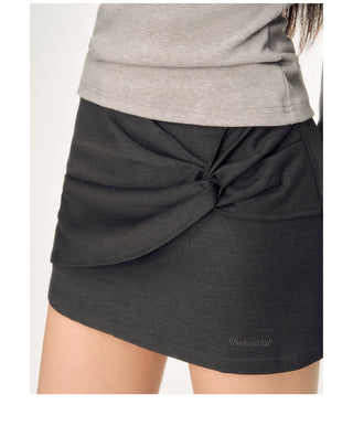 [WEEKH] knot short skirt