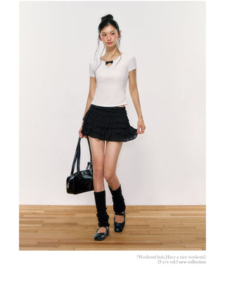 [WEEKH] lace short sleeve
