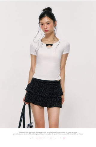 [WEEKH] lace short sleeve