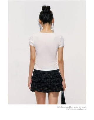 [WEEKH] lace short sleeve