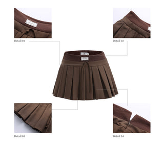 [WEEKH] double waist skirt
