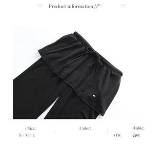 [WEEKH] draped bootcut pants