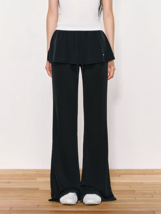 [WEEKH] draped bootcut pants
