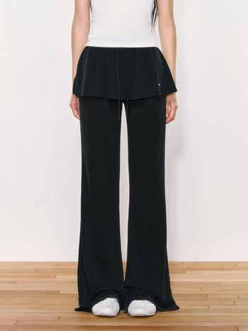 [WEEKH] draped bootcut pants