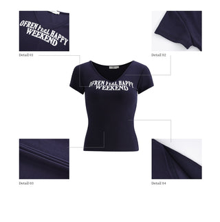 [WEEKH] letter print tee