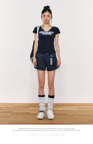 [WEEKH] letter print tee