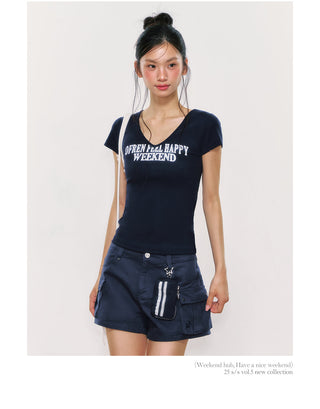 [WEEKH] letter print tee
