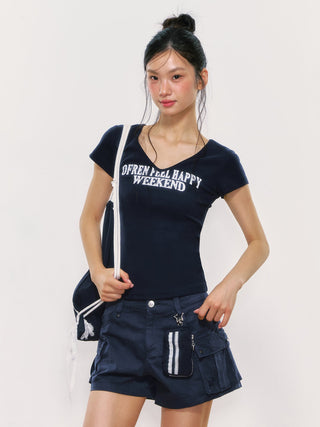 [WEEKH] letter print tee