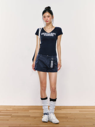[WEEKH] letter print tee