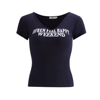 [WEEKH] letter print tee