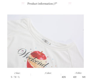 [WEEKH] fruit print tee