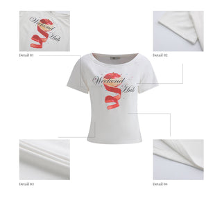 [WEEKH] fruit print tee