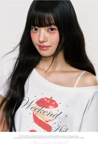 [WEEKH] fruit print tee