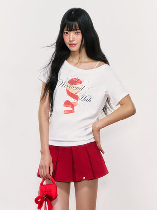 [WEEKH] fruit print tee