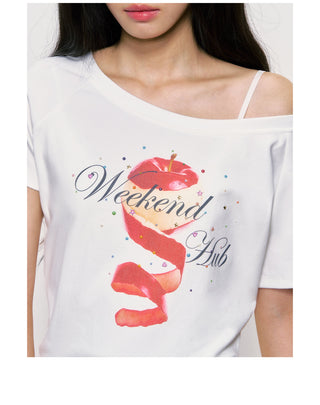 [WEEKH] fruit print tee