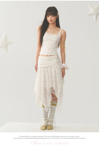 [WEEKH] Floral lace sling