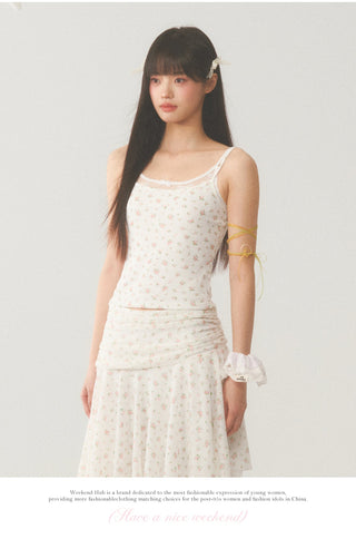 [WEEKH] Floral lace sling