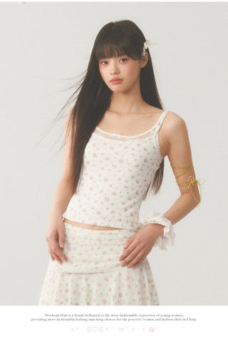 [WEEKH] Floral lace sling