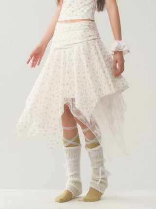 [WEEKH] Irregular hem skirt
