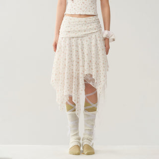 [WEEKH] Irregular hem skirt