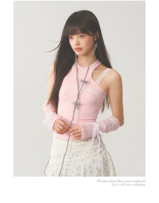 [WEEKH] Letter print vest