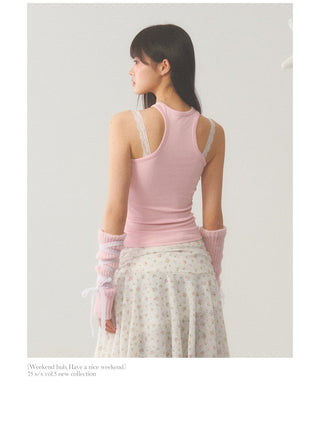 [WEEKH] Letter print vest
