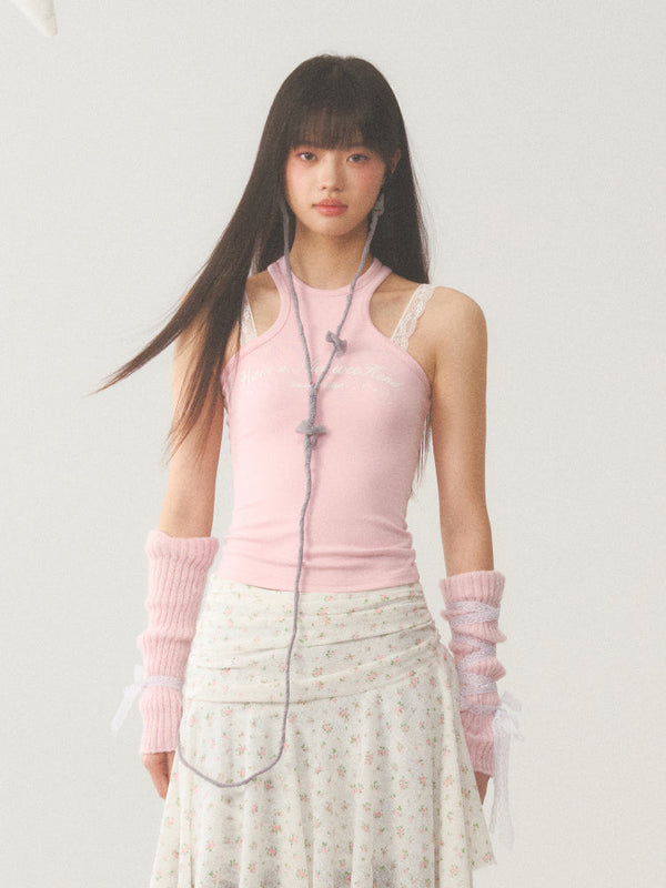 [WEEKH] Letter print vest