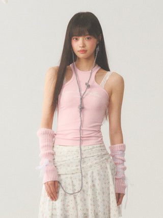 [WEEKH] Letter print vest