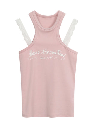 [WEEKH] Letter print vest