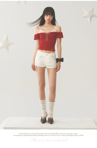 [WEEKH] Off-shoulder tee