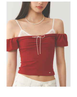 [WEEKH] Off-shoulder tee