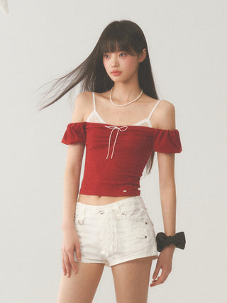 [WEEKH] Off-shoulder tee