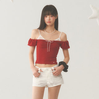 [WEEKH] Off-shoulder tee