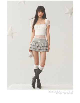 [WEEKH] Mesh short sleeve
