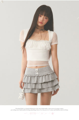 [WEEKH] Mesh short sleeve