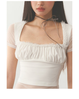 [WEEKH] Mesh short sleeve