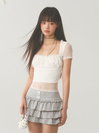 [WEEKH] Mesh short sleeve