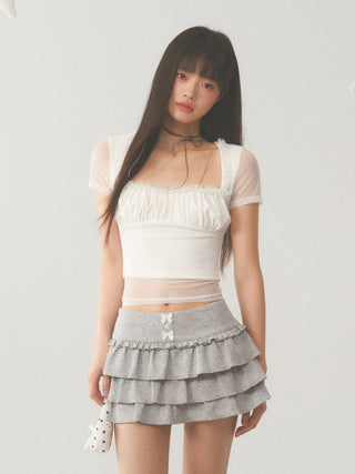 [WEEKH] Mesh short sleeve