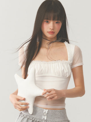 [WEEKH] Mesh short sleeve