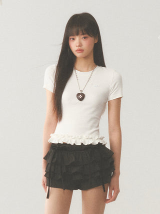 [WEEKH] Ruffled crop top