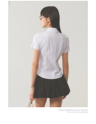 [WEEKH] Striped blouse