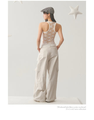 [WEEKH] Lace camisole top