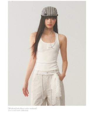 [WEEKH] Lace camisole top