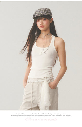 [WEEKH] Lace camisole top