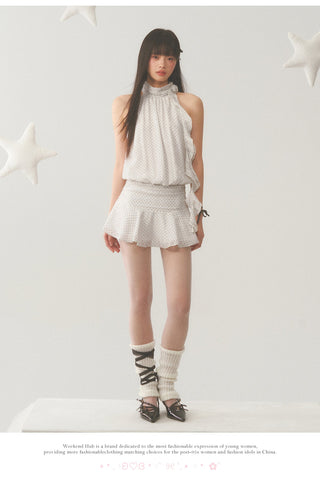[WEEKH] Halter polka dot dress