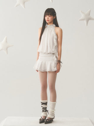 [WEEKH] Halter polka dot dress