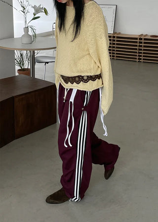 [unisex] wide string track pants (3c)
