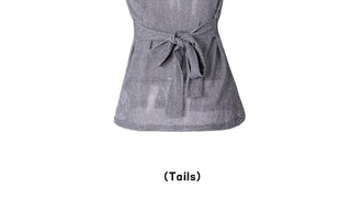 loose backless vest tops
