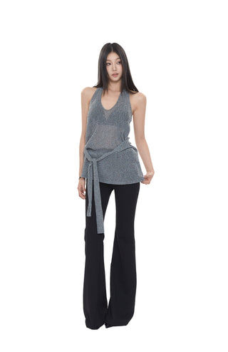 loose backless vest tops
