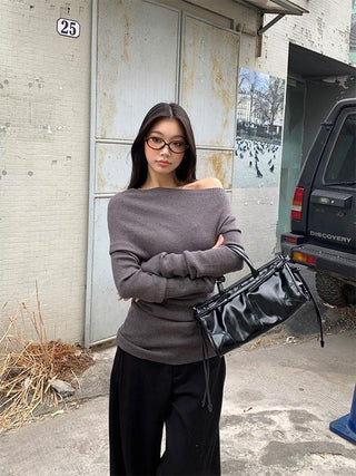 western knitted sweater tops